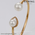 51779 xuping wholesale Charm jewelry gold plated elegant pearl bangle for women